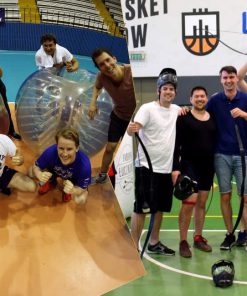 bubble football, archery tag in krakow, bumper ball experiences